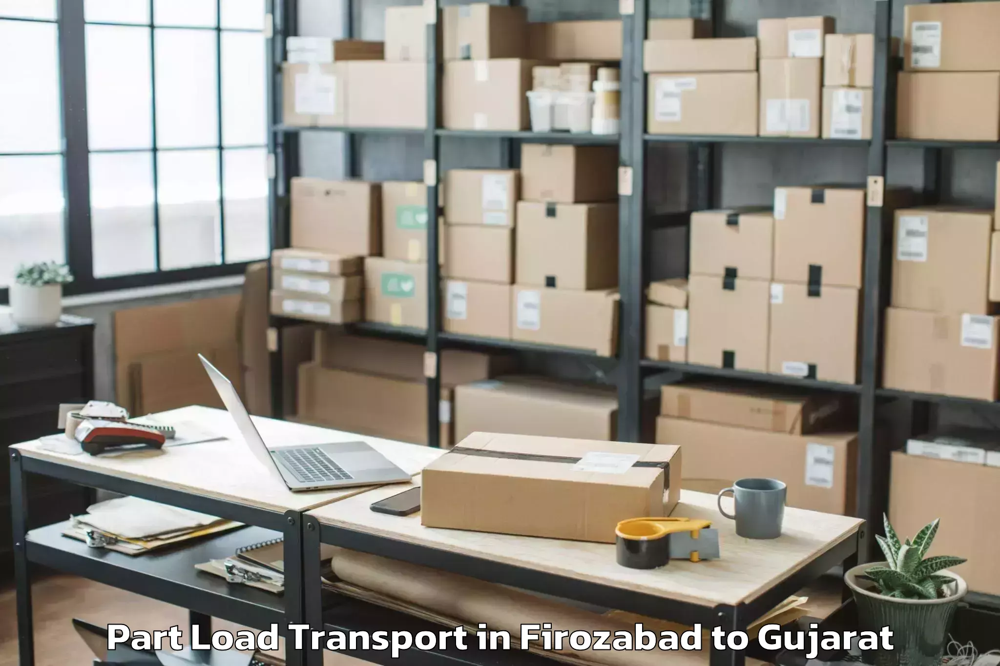 Book Firozabad to Sikka Part Load Transport